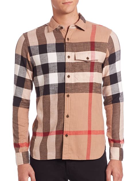 camisa masculina burberry|Burberry shirts for men outlet.